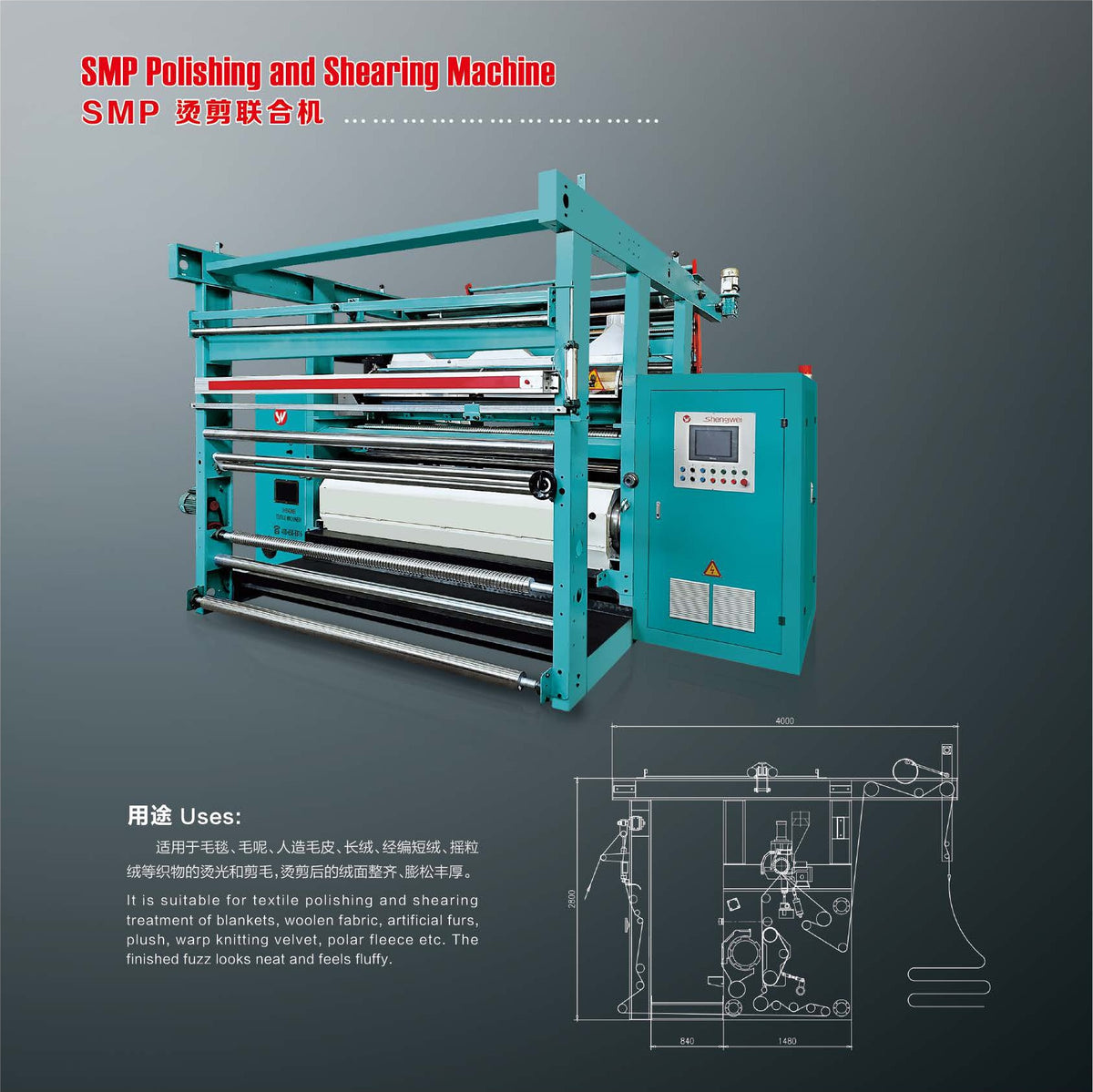SMP Polishing and Shearing Machine