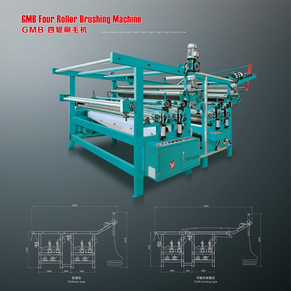 GMB Four Roller Brushing Machine