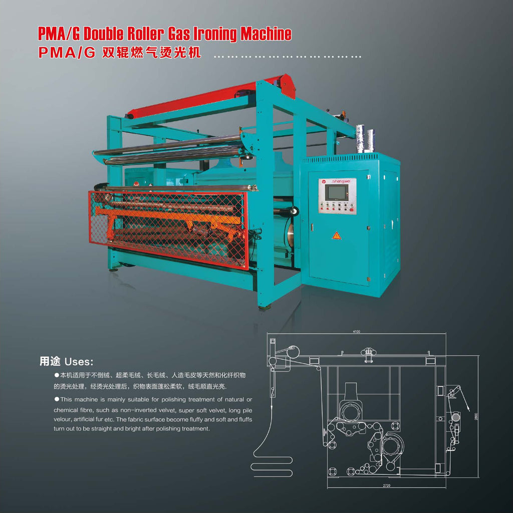 PMA/G Double Roller Gas Ironing Machine