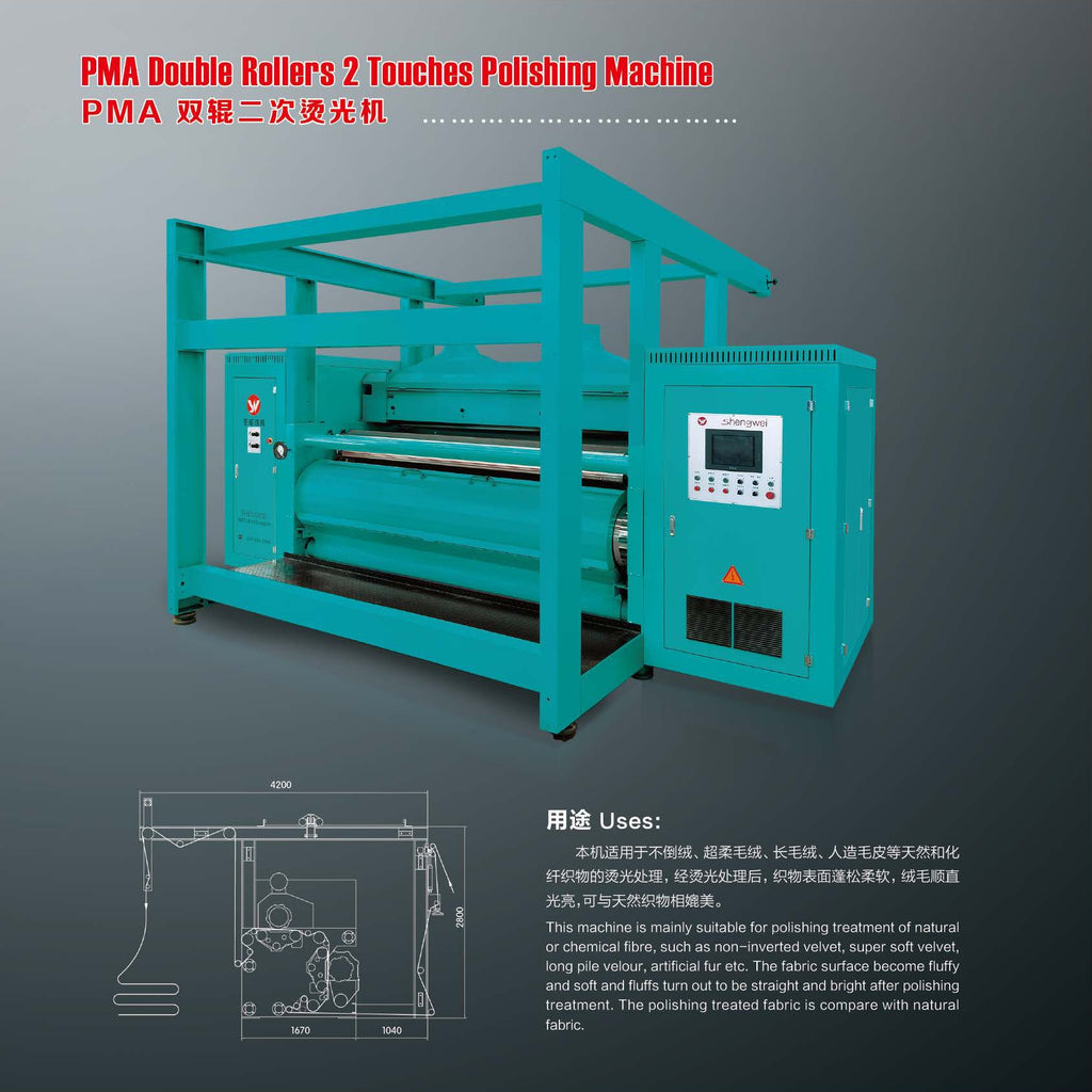 PMA Double Rollers 2 Touches Polishing Machine