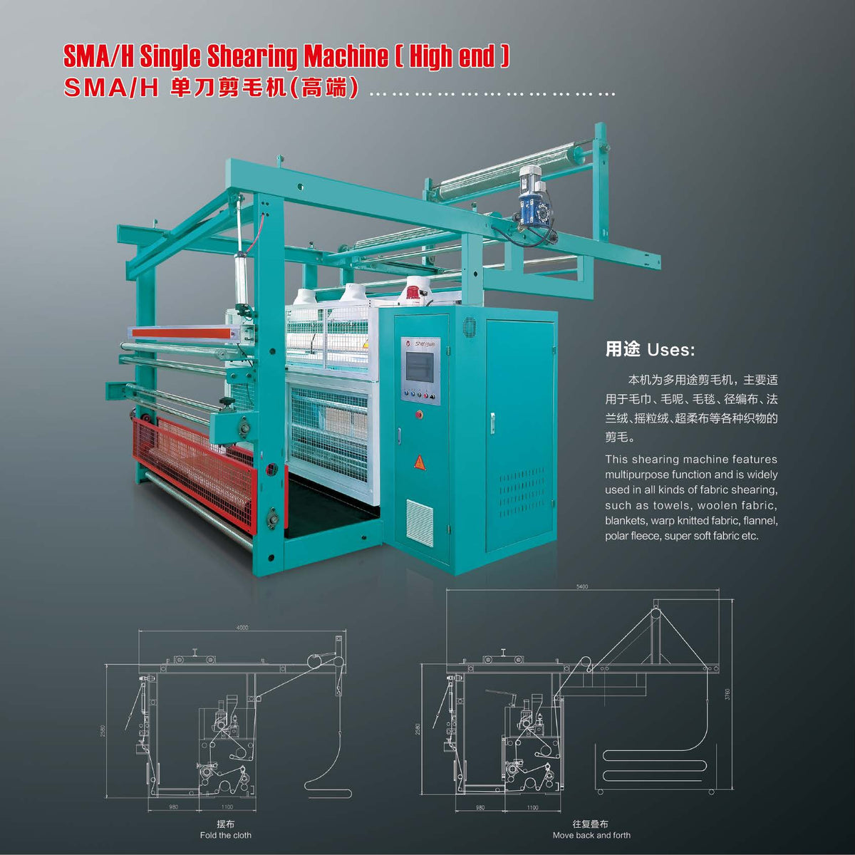 SMA/H Single Shearing Machine (High-end)