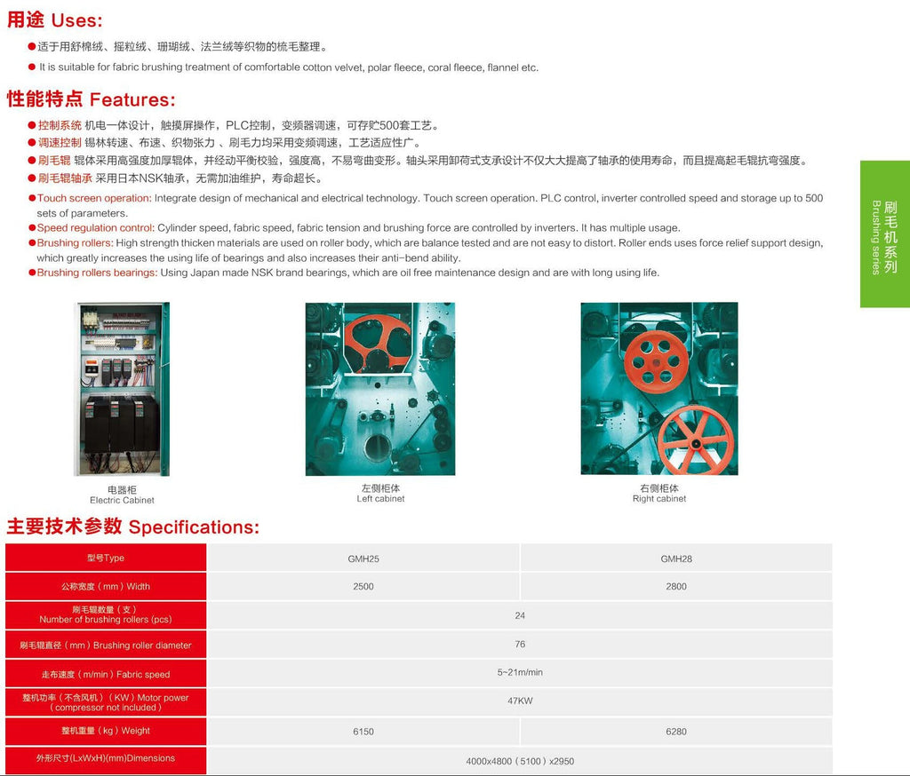 GMH High Speed Brushing Machine
