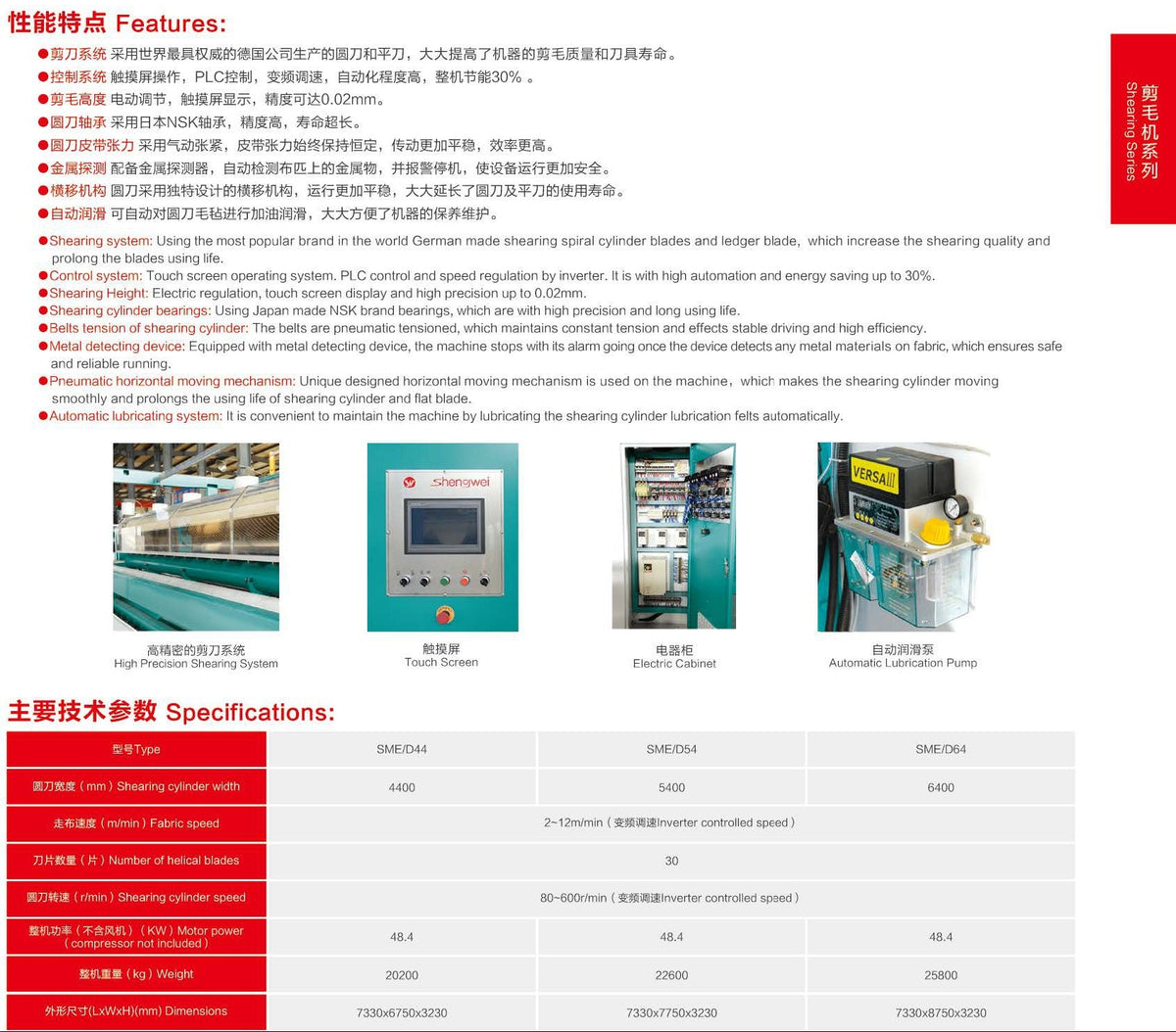 SME/D Inline Carpet Shearing Machine